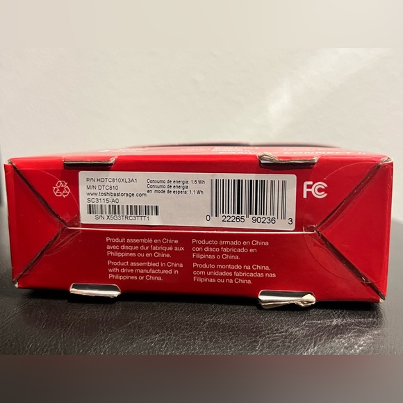 Toshiba Canvio Connect II 1TB Portable Hard Drive Blue - Picture 3 of 3